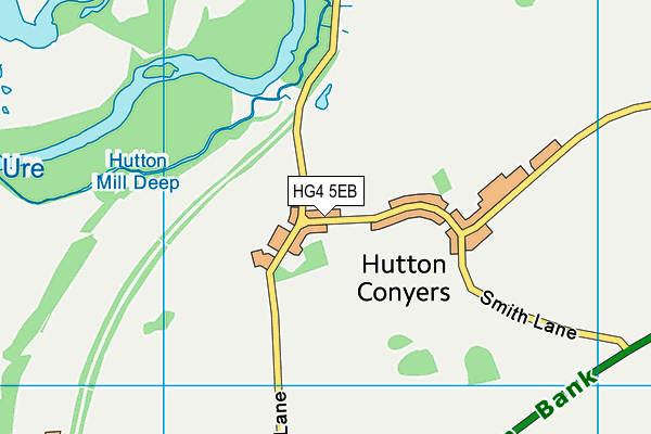 HG4 5EB map - OS VectorMap District (Ordnance Survey)