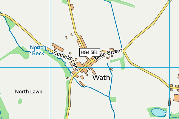 HG4 5EL map - OS VectorMap District (Ordnance Survey)