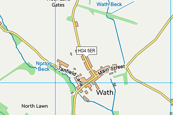 HG4 5ER map - OS VectorMap District (Ordnance Survey)