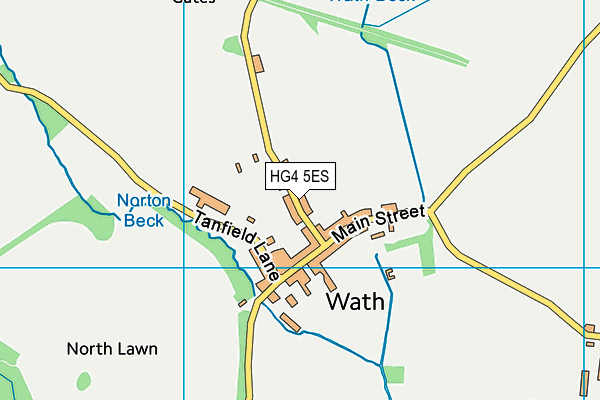 HG4 5ES map - OS VectorMap District (Ordnance Survey)