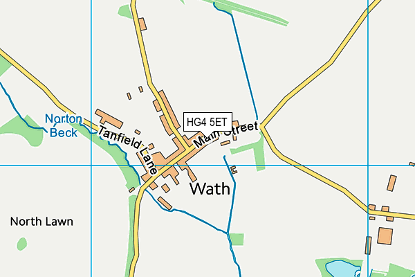 HG4 5ET map - OS VectorMap District (Ordnance Survey)