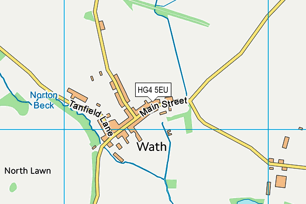 HG4 5EU map - OS VectorMap District (Ordnance Survey)