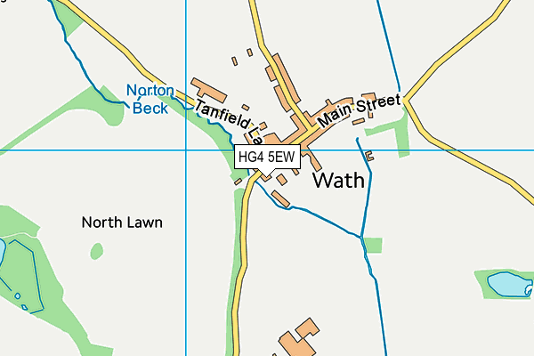 HG4 5EW map - OS VectorMap District (Ordnance Survey)