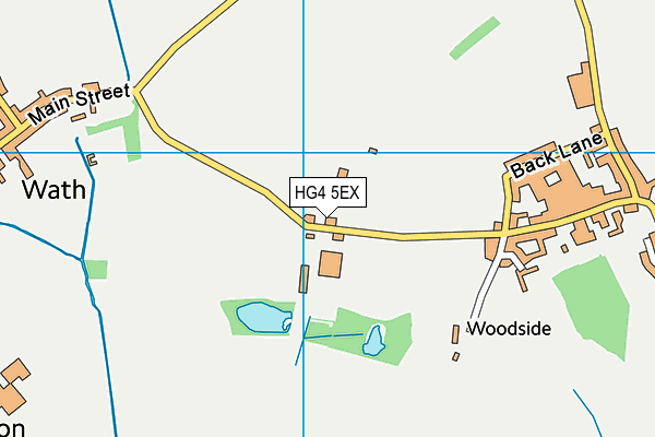 HG4 5EX map - OS VectorMap District (Ordnance Survey)