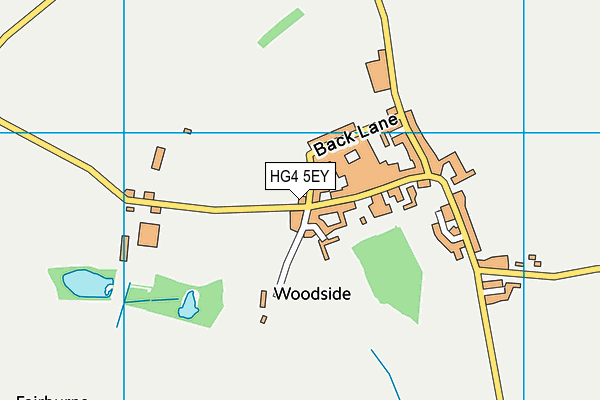 HG4 5EY map - OS VectorMap District (Ordnance Survey)