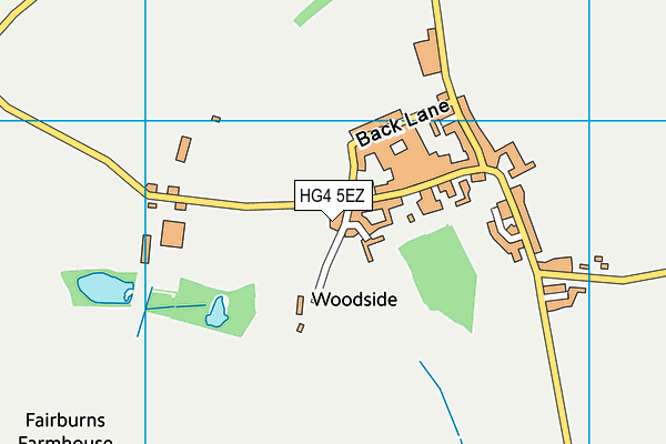 HG4 5EZ map - OS VectorMap District (Ordnance Survey)