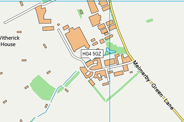 HG4 5GZ map - OS VectorMap District (Ordnance Survey)