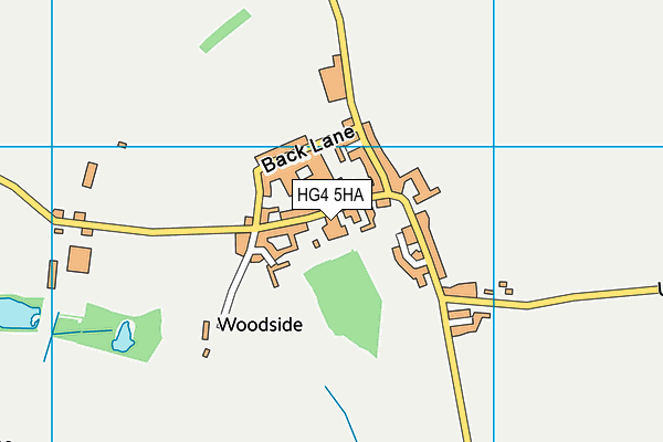 HG4 5HA map - OS VectorMap District (Ordnance Survey)