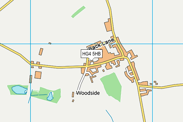 HG4 5HB map - OS VectorMap District (Ordnance Survey)