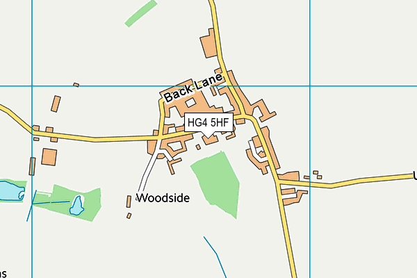 HG4 5HF map - OS VectorMap District (Ordnance Survey)