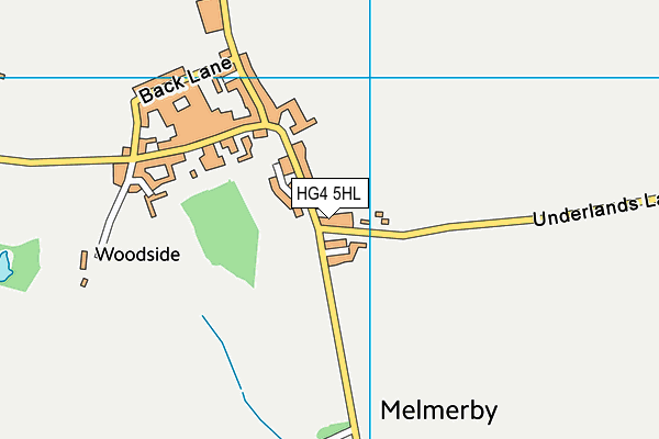 HG4 5HL map - OS VectorMap District (Ordnance Survey)