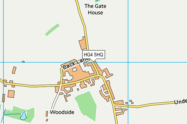 West Tanfield Cricket Club map (HG4 5HQ) - OS VectorMap District (Ordnance Survey)