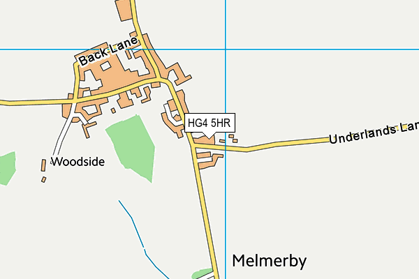 HG4 5HR map - OS VectorMap District (Ordnance Survey)