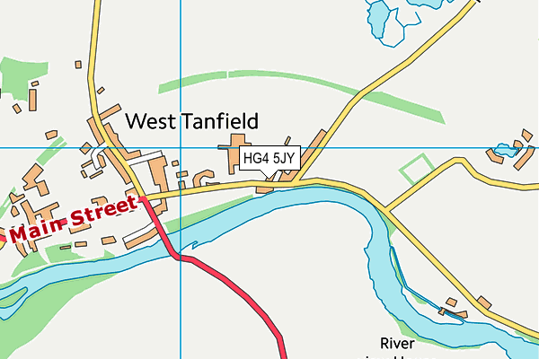 HG4 5JY map - OS VectorMap District (Ordnance Survey)