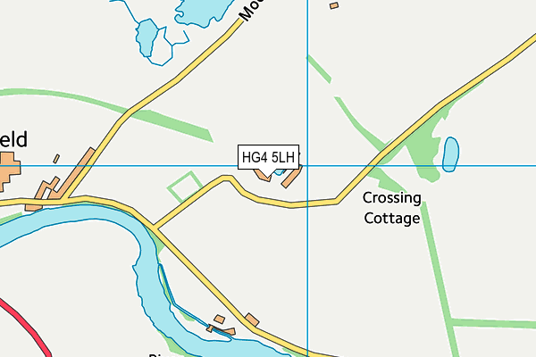 HG4 5LH map - OS VectorMap District (Ordnance Survey)
