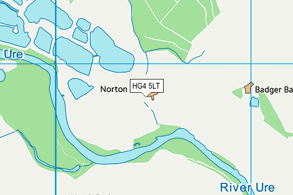 HG4 5LT map - OS VectorMap District (Ordnance Survey)