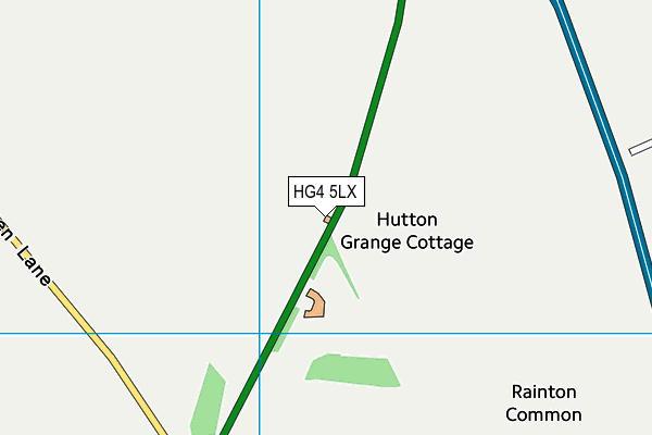 HG4 5LX map - OS VectorMap District (Ordnance Survey)