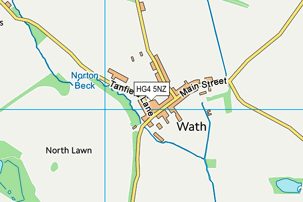 HG4 5NZ map - OS VectorMap District (Ordnance Survey)