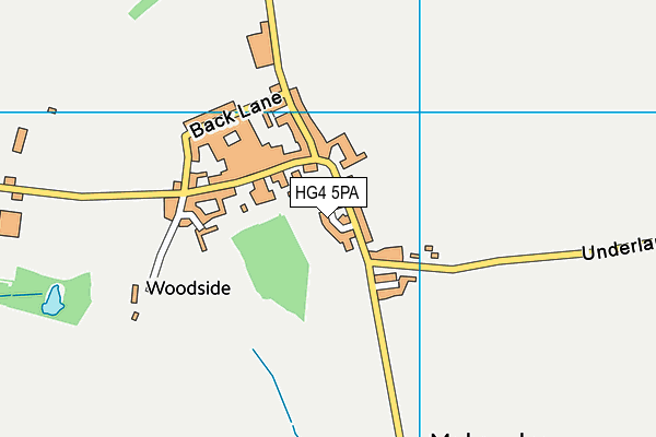 HG4 5PA map - OS VectorMap District (Ordnance Survey)