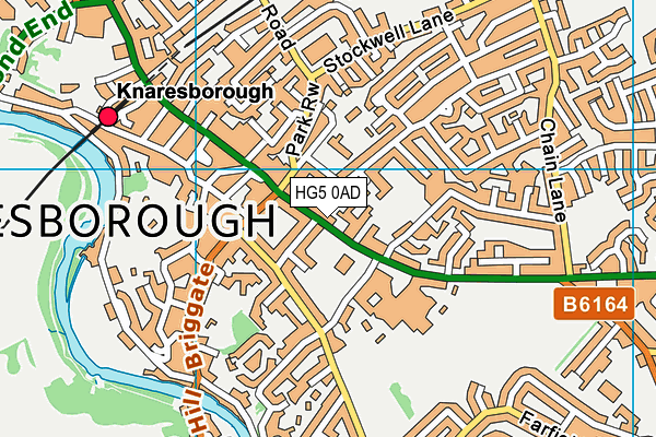 HG5 0AD map - OS VectorMap District (Ordnance Survey)