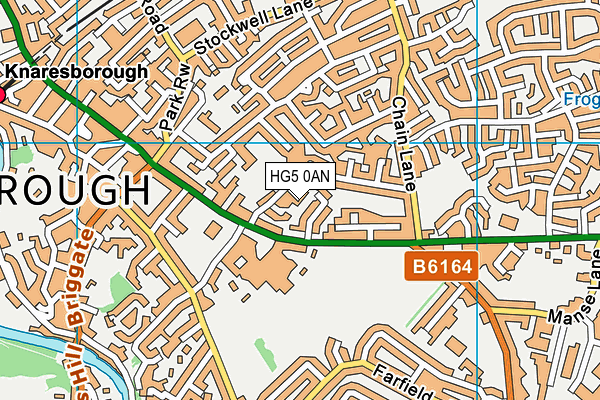 HG5 0AN map - OS VectorMap District (Ordnance Survey)