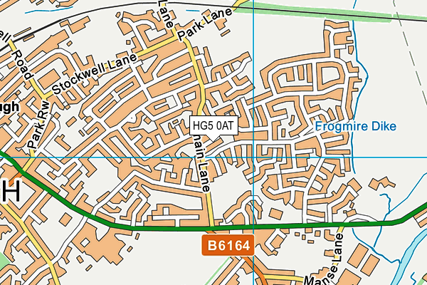 HG5 0AT map - OS VectorMap District (Ordnance Survey)