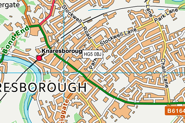 HG5 0BJ map - OS VectorMap District (Ordnance Survey)