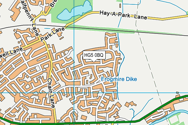 HG5 0BQ map - OS VectorMap District (Ordnance Survey)