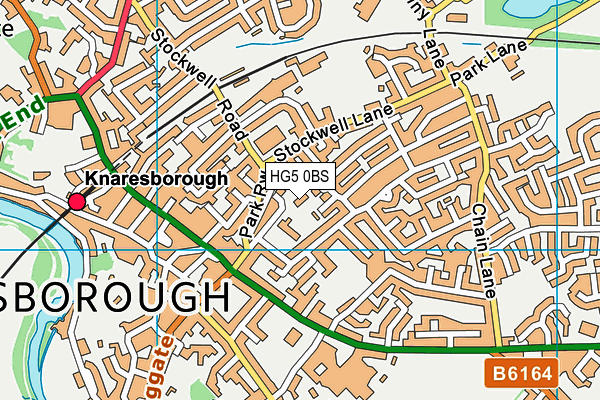 HG5 0BS map - OS VectorMap District (Ordnance Survey)