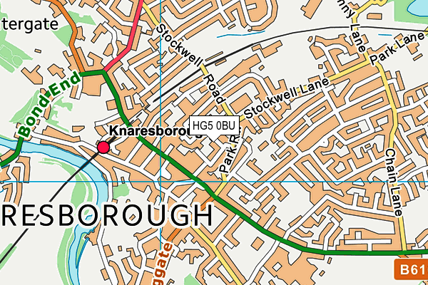 HG5 0BU map - OS VectorMap District (Ordnance Survey)