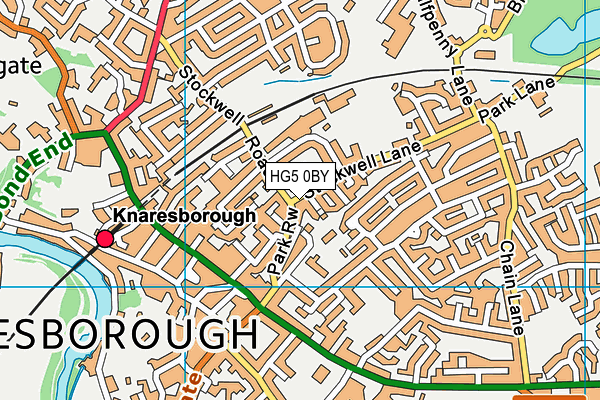 HG5 0BY map - OS VectorMap District (Ordnance Survey)