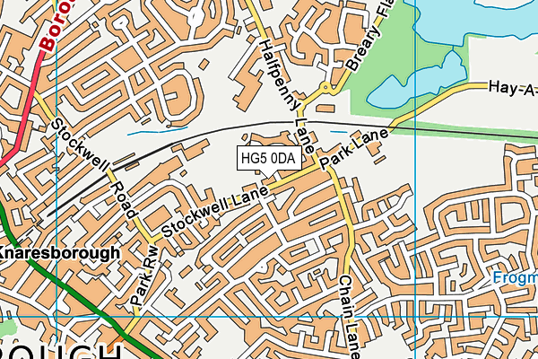 HG5 0DA map - OS VectorMap District (Ordnance Survey)