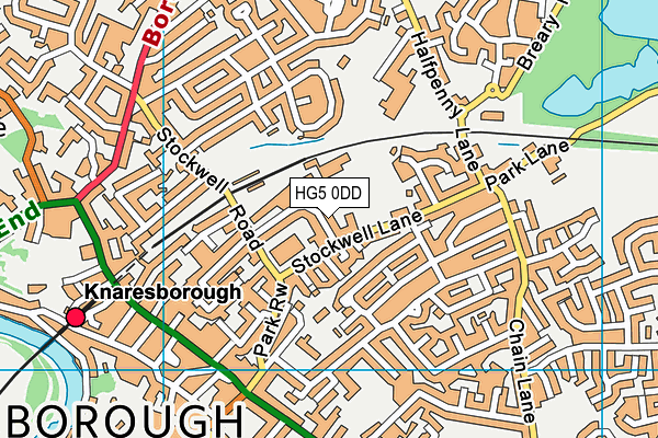 HG5 0DD map - OS VectorMap District (Ordnance Survey)