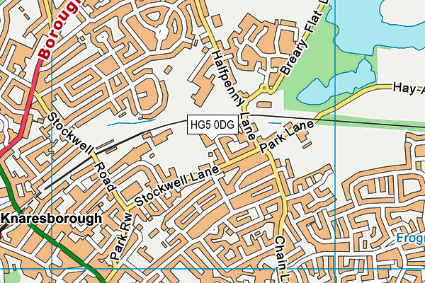 HG5 0DG map - OS VectorMap District (Ordnance Survey)