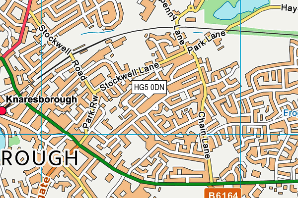 HG5 0DN map - OS VectorMap District (Ordnance Survey)