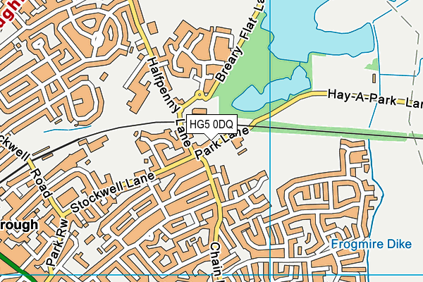 HG5 0DQ map - OS VectorMap District (Ordnance Survey)