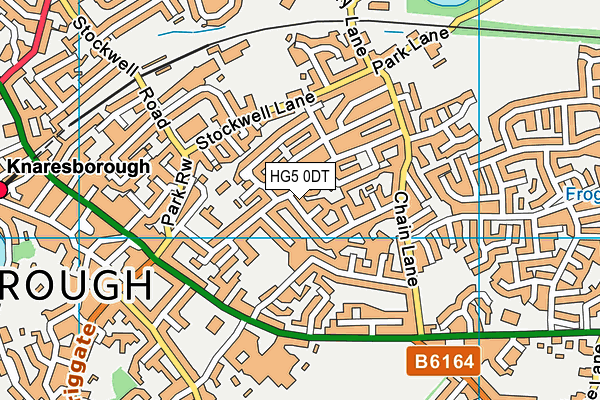 HG5 0DT map - OS VectorMap District (Ordnance Survey)