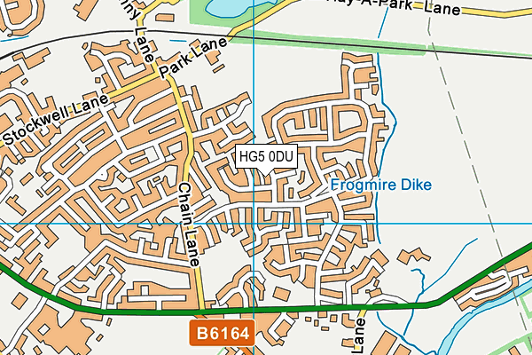HG5 0DU map - OS VectorMap District (Ordnance Survey)