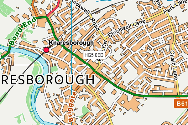 HG5 0ED map - OS VectorMap District (Ordnance Survey)