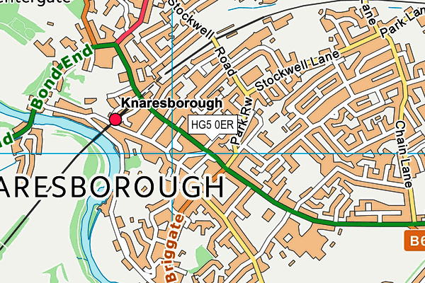 HG5 0ER map - OS VectorMap District (Ordnance Survey)