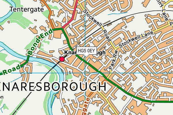 HG5 0EY map - OS VectorMap District (Ordnance Survey)