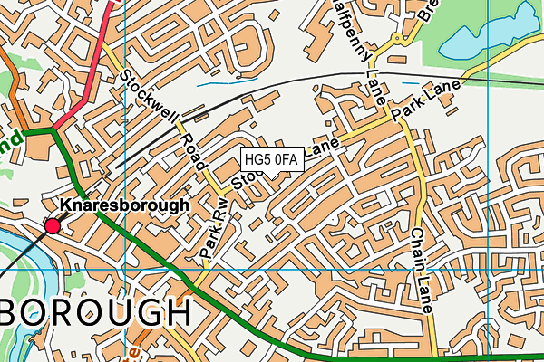 HG5 0FA map - OS VectorMap District (Ordnance Survey)