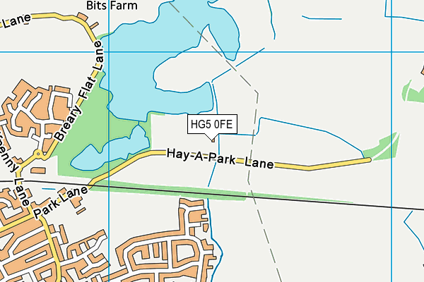 Knaresborough Rufc map (HG5 0FE) - OS VectorMap District (Ordnance Survey)