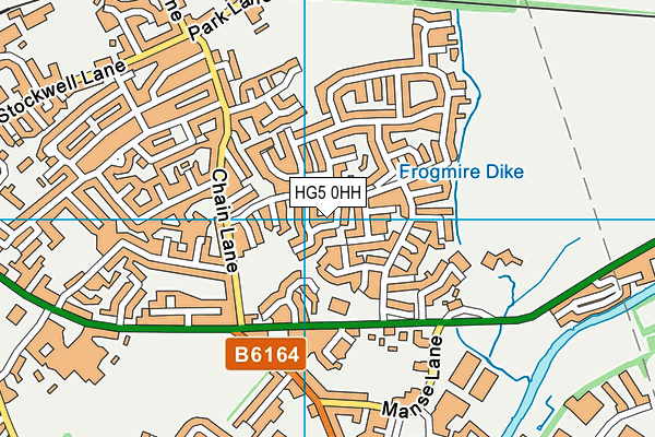 HG5 0HH map - OS VectorMap District (Ordnance Survey)