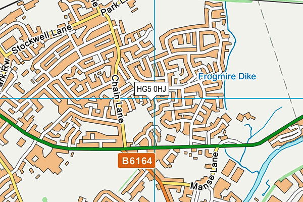 HG5 0HJ map - OS VectorMap District (Ordnance Survey)