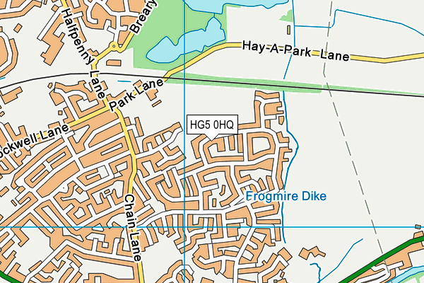 HG5 0HQ map - OS VectorMap District (Ordnance Survey)