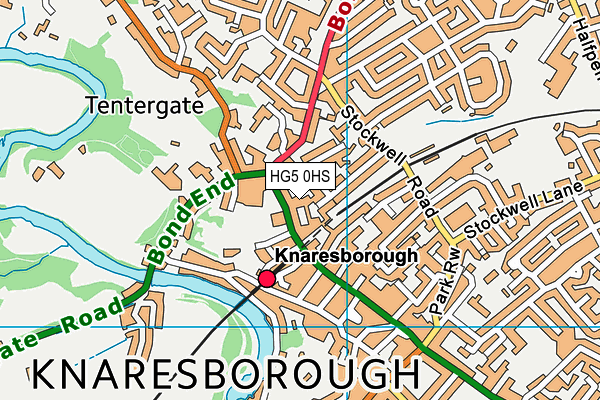 HG5 0HS map - OS VectorMap District (Ordnance Survey)