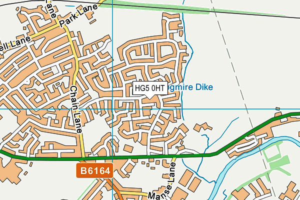 HG5 0HT map - OS VectorMap District (Ordnance Survey)