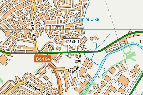 HG5 0HU map - OS VectorMap District (Ordnance Survey)