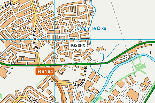 HG5 0HX map - OS VectorMap District (Ordnance Survey)